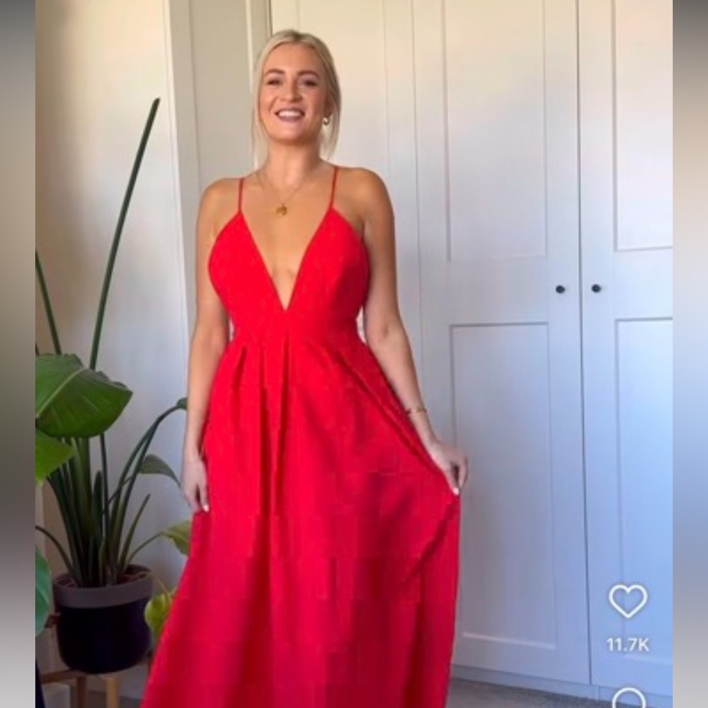 ZARA Elegant Red Women's Dress